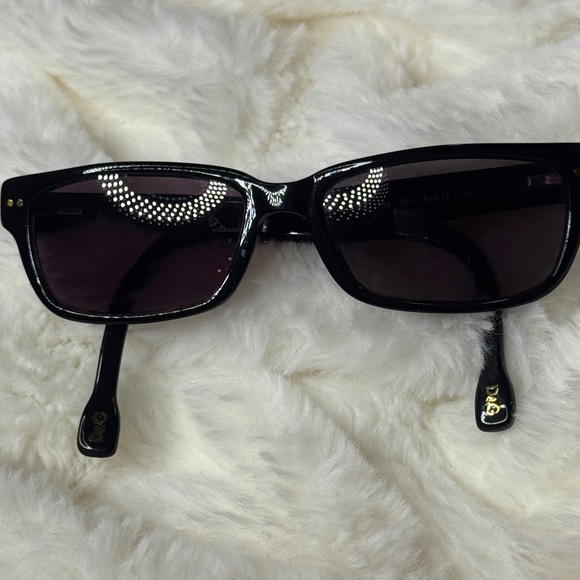 Dolce & Gabbana Black Sunglasses with Embellished Detail main image 9